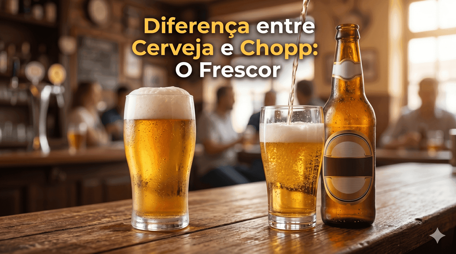 Diferença entre cerveja e chopp: o que muda realmente?