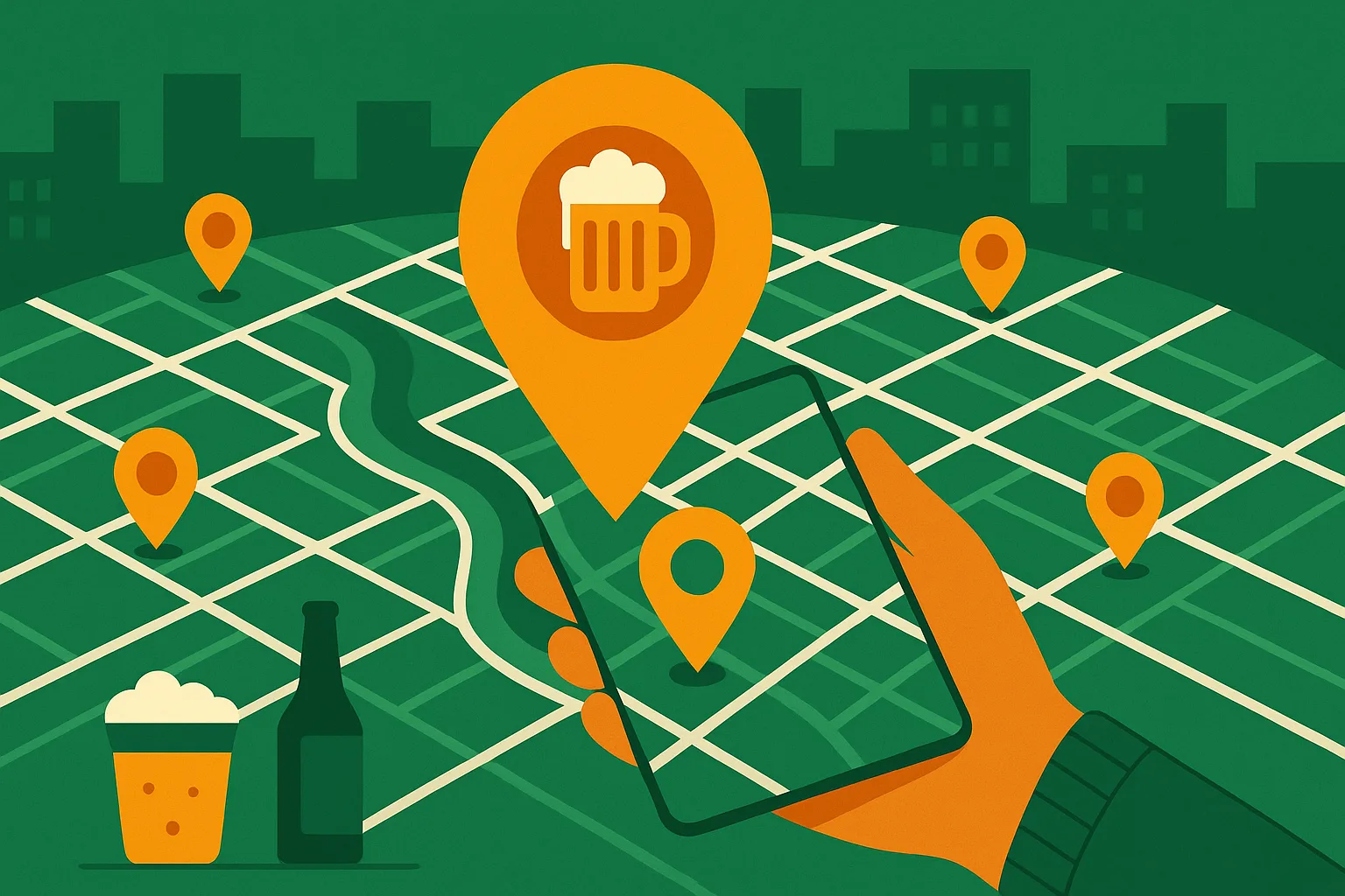 Mapa interativo do BOABreja: encontre o bar mais perto na palma da mão