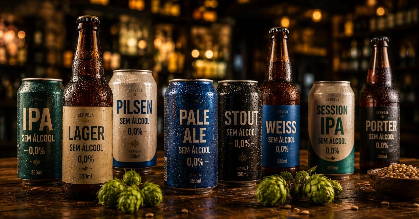 Tipos de cerveja sem álcool e as melhores marcas (2026)