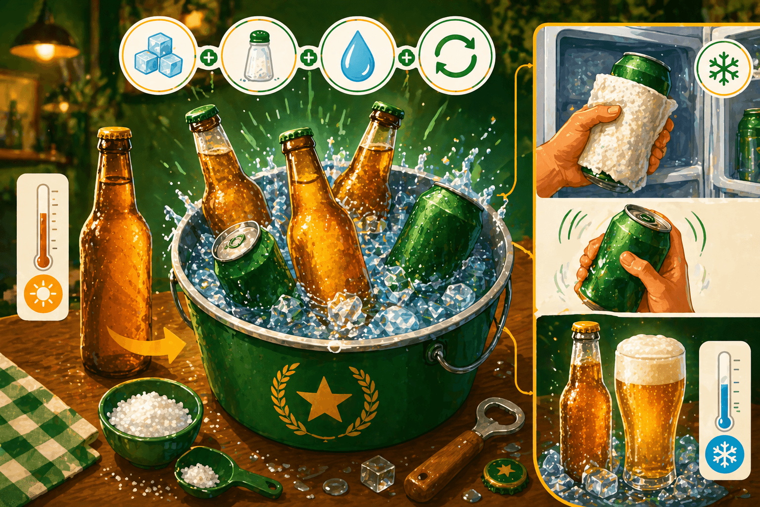 Como gelar cerveja rápido: o truque infalível (e a ciência por trás)