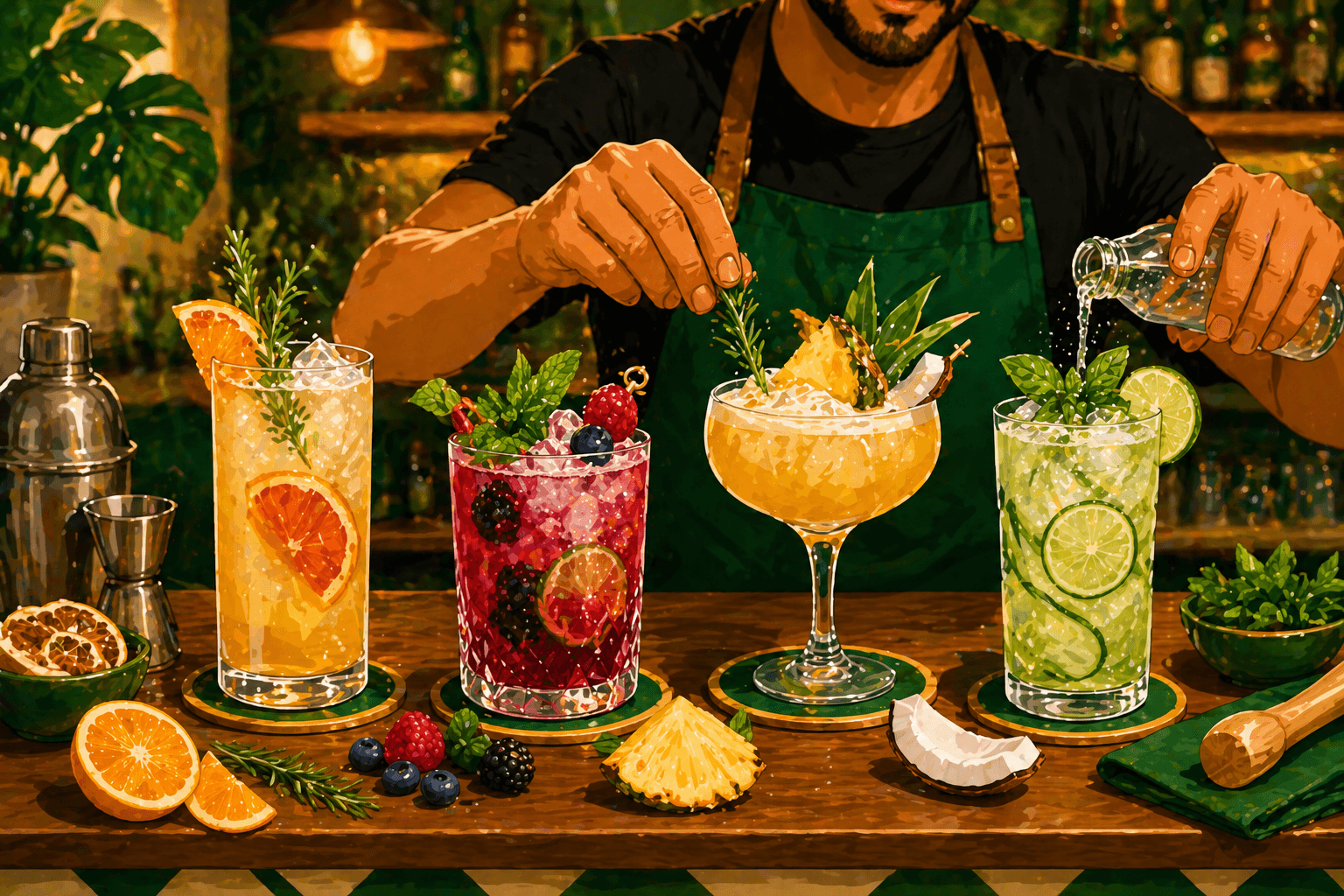 Drinks sem álcool: a nova coquetelaria que está transformando os bares